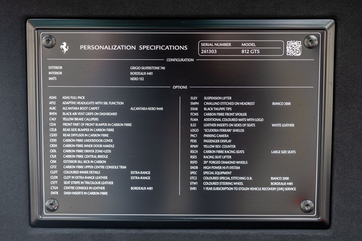 2021 Ferrari 812 GTS