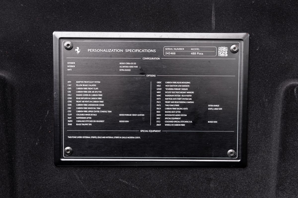 2019 Ferrari 488 Pista