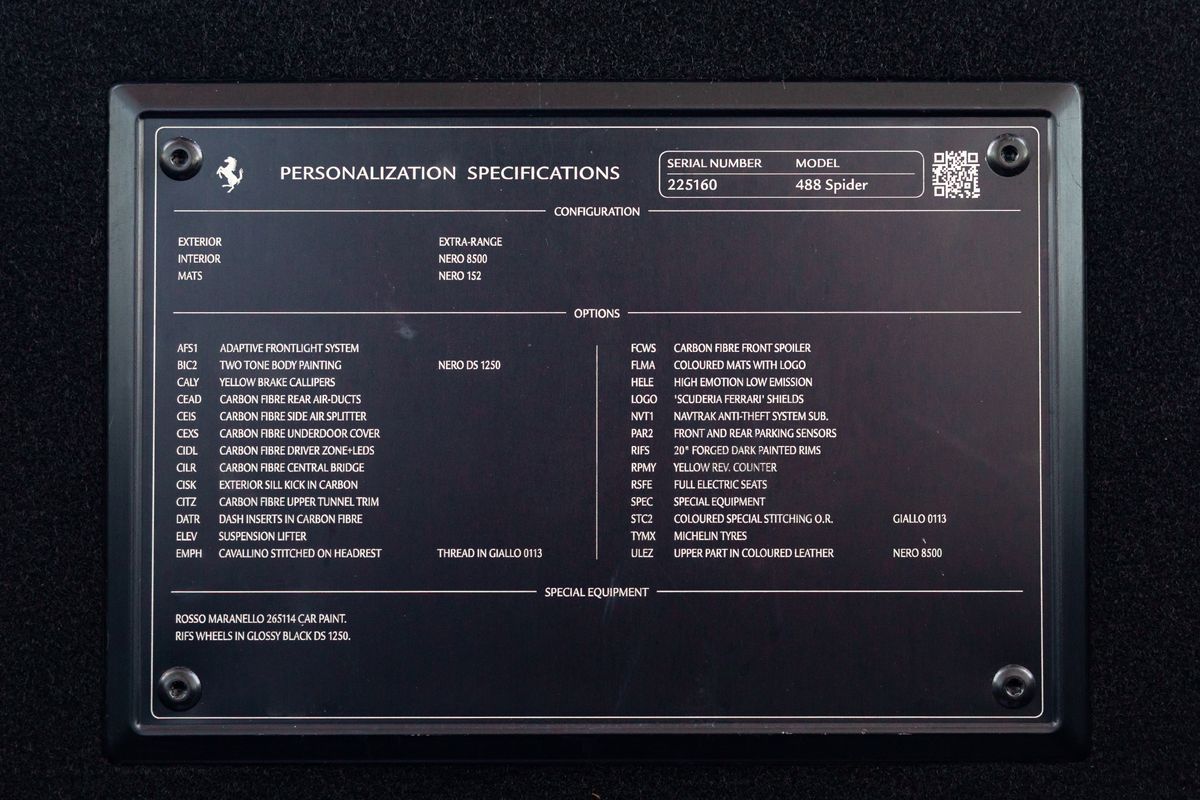 2017 Ferrari 488 Spider